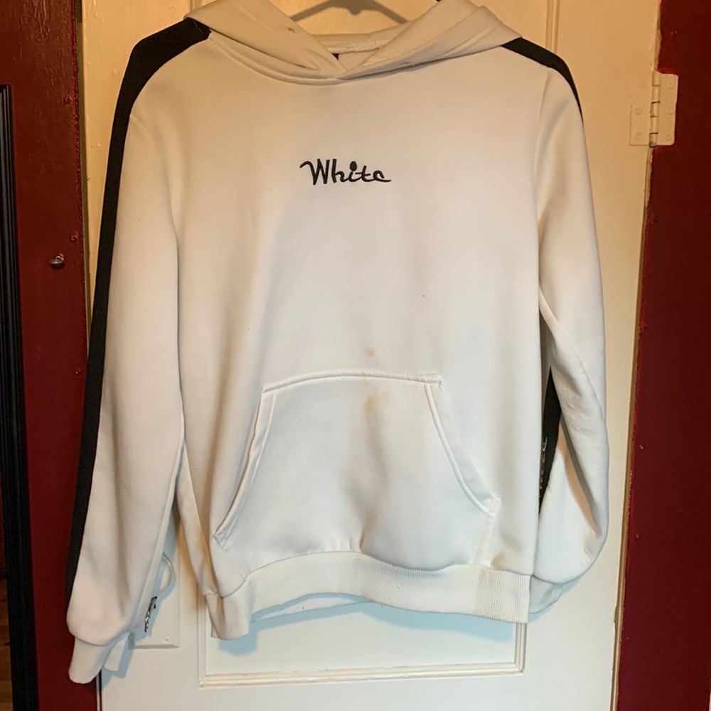Black and white hoodie